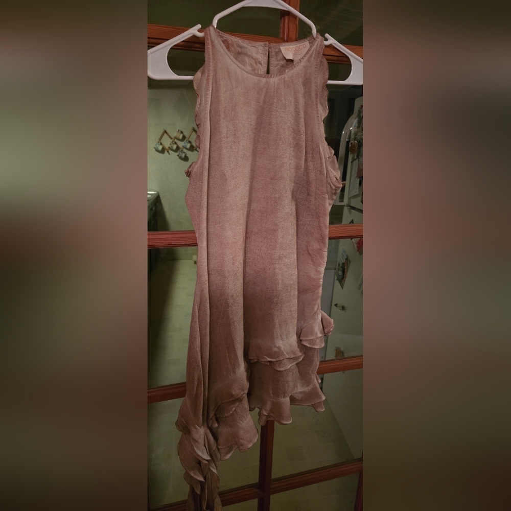 Rococo Sand Asymmetrical Sleeveless Short Dress NWT Small - Picture 3 of 6